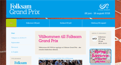 Desktop Screenshot of folksamgrandprix.se
