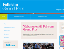 Tablet Screenshot of folksamgrandprix.se